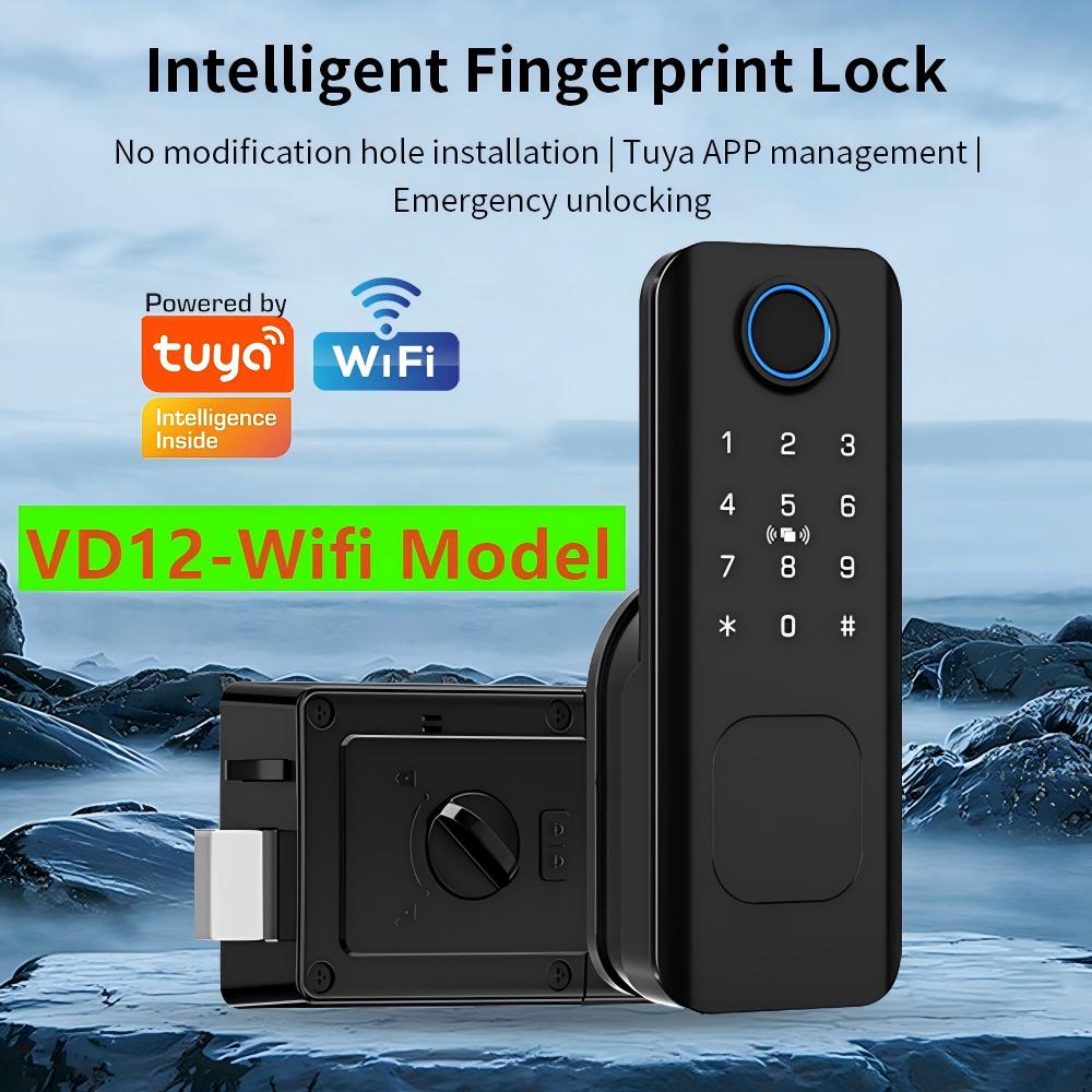 Smart Garden Door Lock - Wifi Fingerprint Waterproof Outdoor Garden Lock