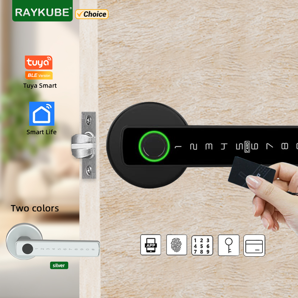 Smart Garden Door Lock - RAYKUBE M5 Tuya BLE Smart Fingerprint