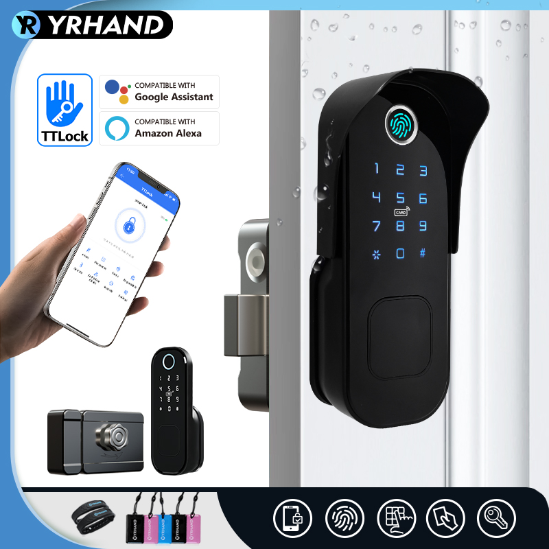 Smart Garden Door Lock - Tuya Fingerprint Door Lock Waterproof Outdoor