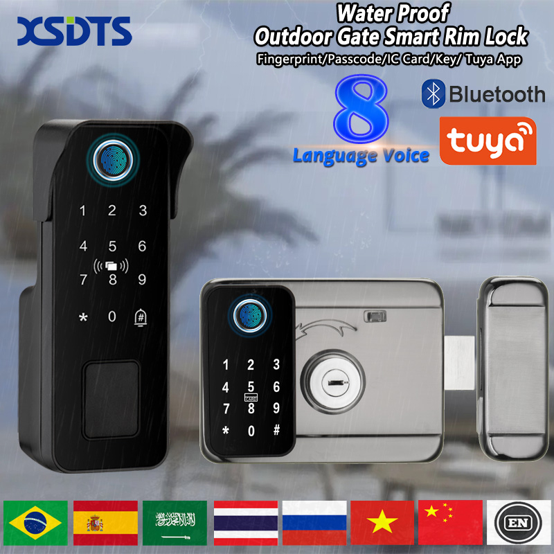 Smart Garden Door Lock - Waterproof Smart Door Lock Fingerprint Outdoor