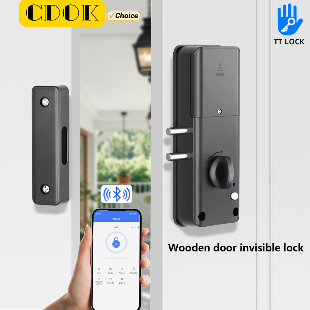 Smart Garden Door Lock - CDOK RX02 TTlock Bluetooth, Indoor Invisible