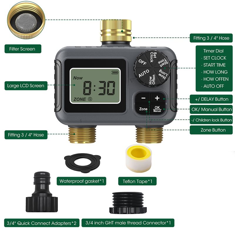 AY14 -Dual Outlets Automatic I - Smart Garden Timer review and price