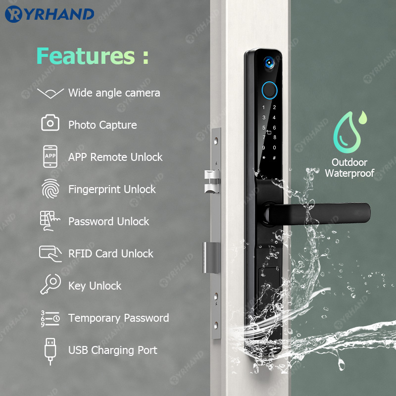 YRHAND IP66 Keyless Cat's Eye  - Smart Garden Door Lock review and price