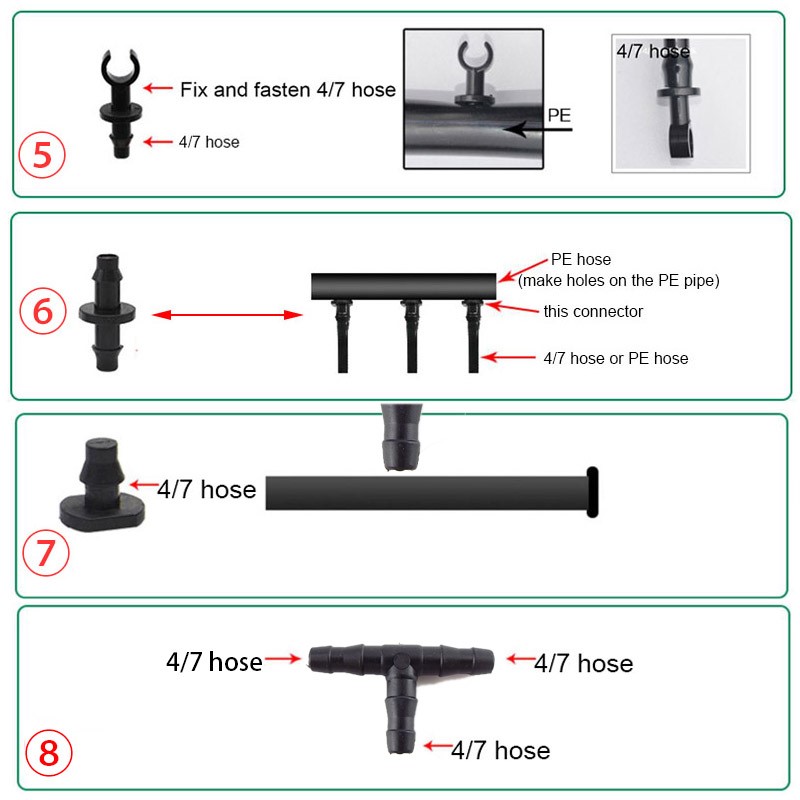 50pcs Garden Drip Irrigation C - Smart Garden Tower review and price