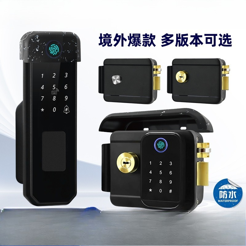 Double-sided fingerprint water - Smart Garden Door Lock review and price