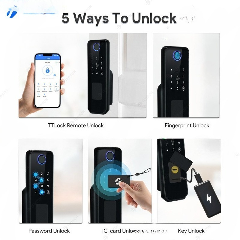 Double-sided fingerprint water - Smart Garden Door Lock review and price