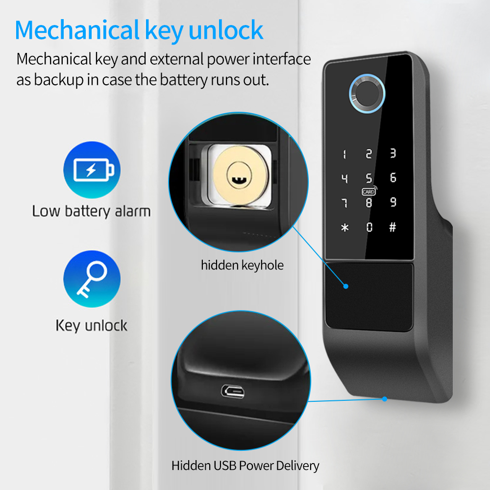 IP65 Waterproof TTLock Fingerp - Smart Garden Door Lock review and price