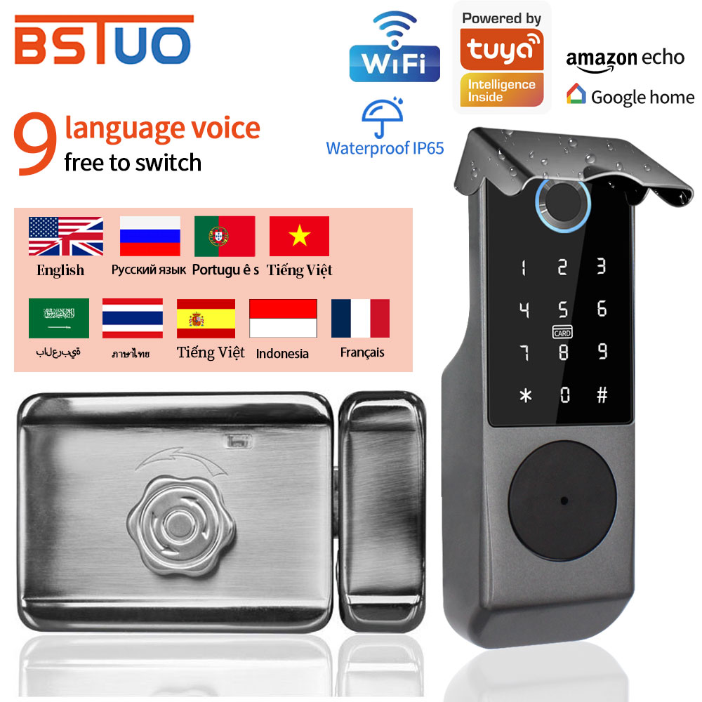 TUYA WIFI Smart Door Lock Fing - Smart Garden Door Lock review and price