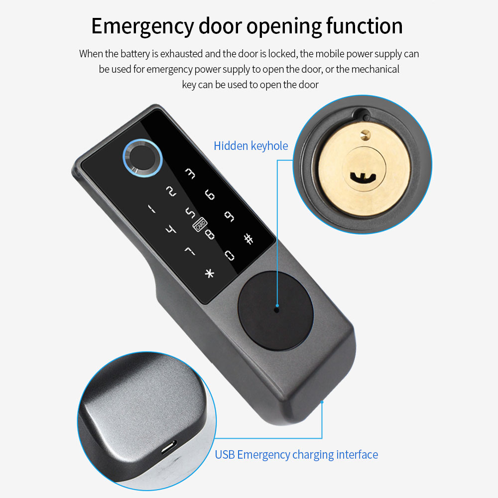 TUYA WIFI Smart Door Lock Fing - Smart Garden Door Lock review and price