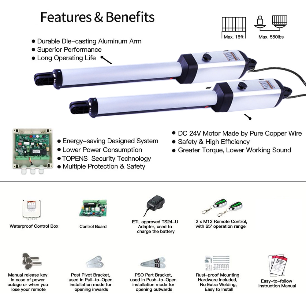MK702 200KG Auto Swing Gate Op - Smart Garden Gate review and price