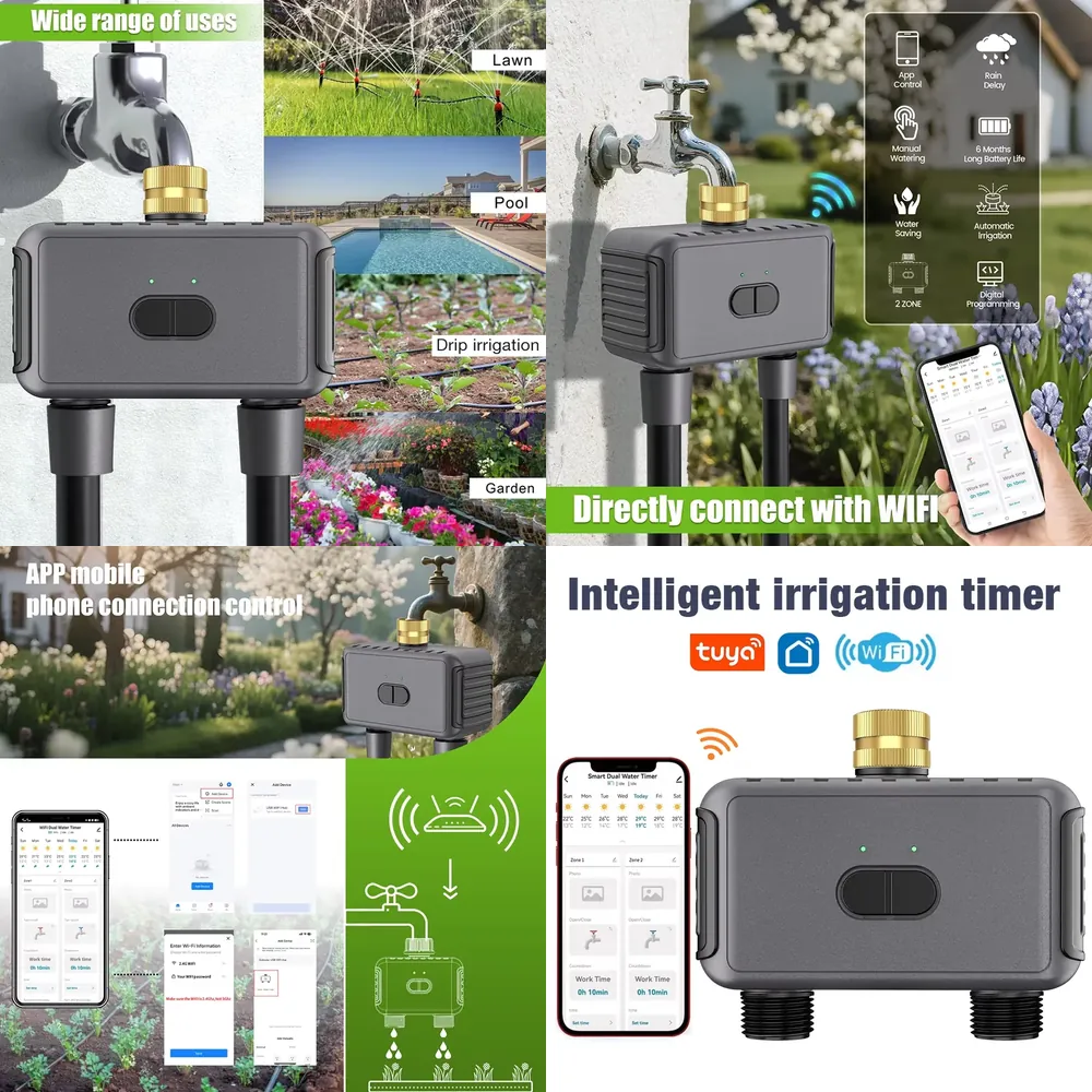 WAP01 WiFi APP Control Dual Ho - Smart Garden Watering review and price