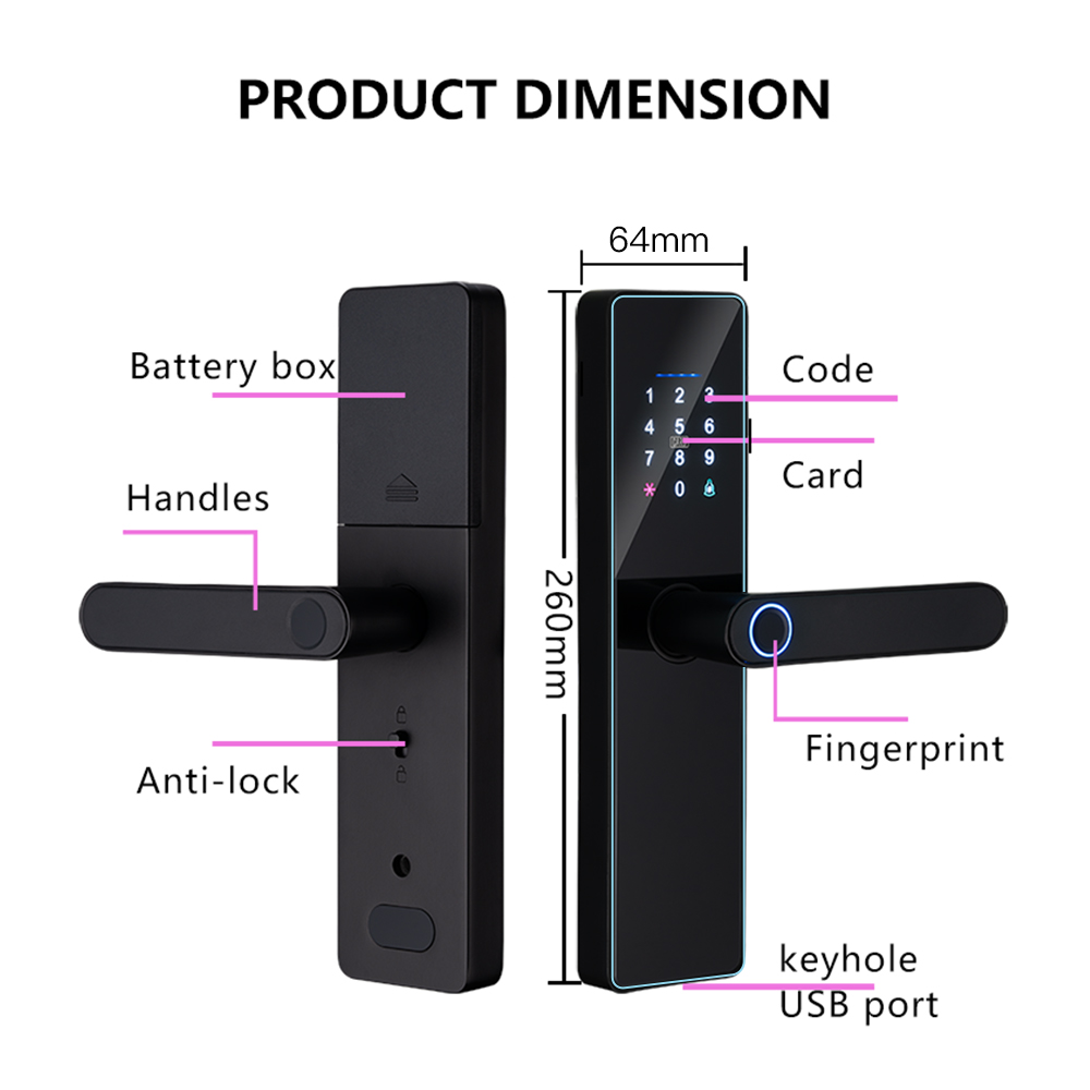 2026 New WiFi Tuya APP Smart D - Smart Garden Door Lock review and price