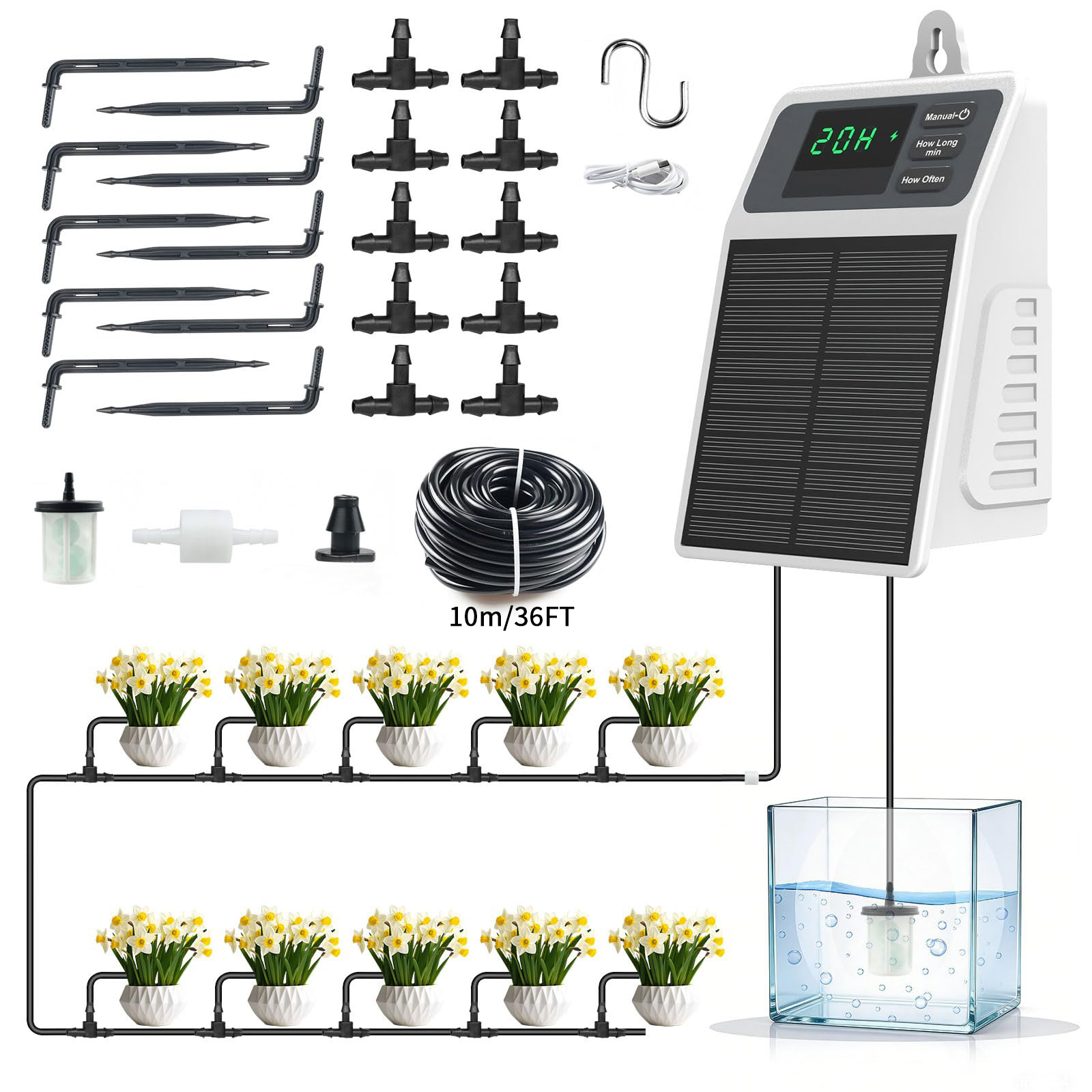 Upgraded Solar Drip Irrigation - Smart Garden Tower review and price