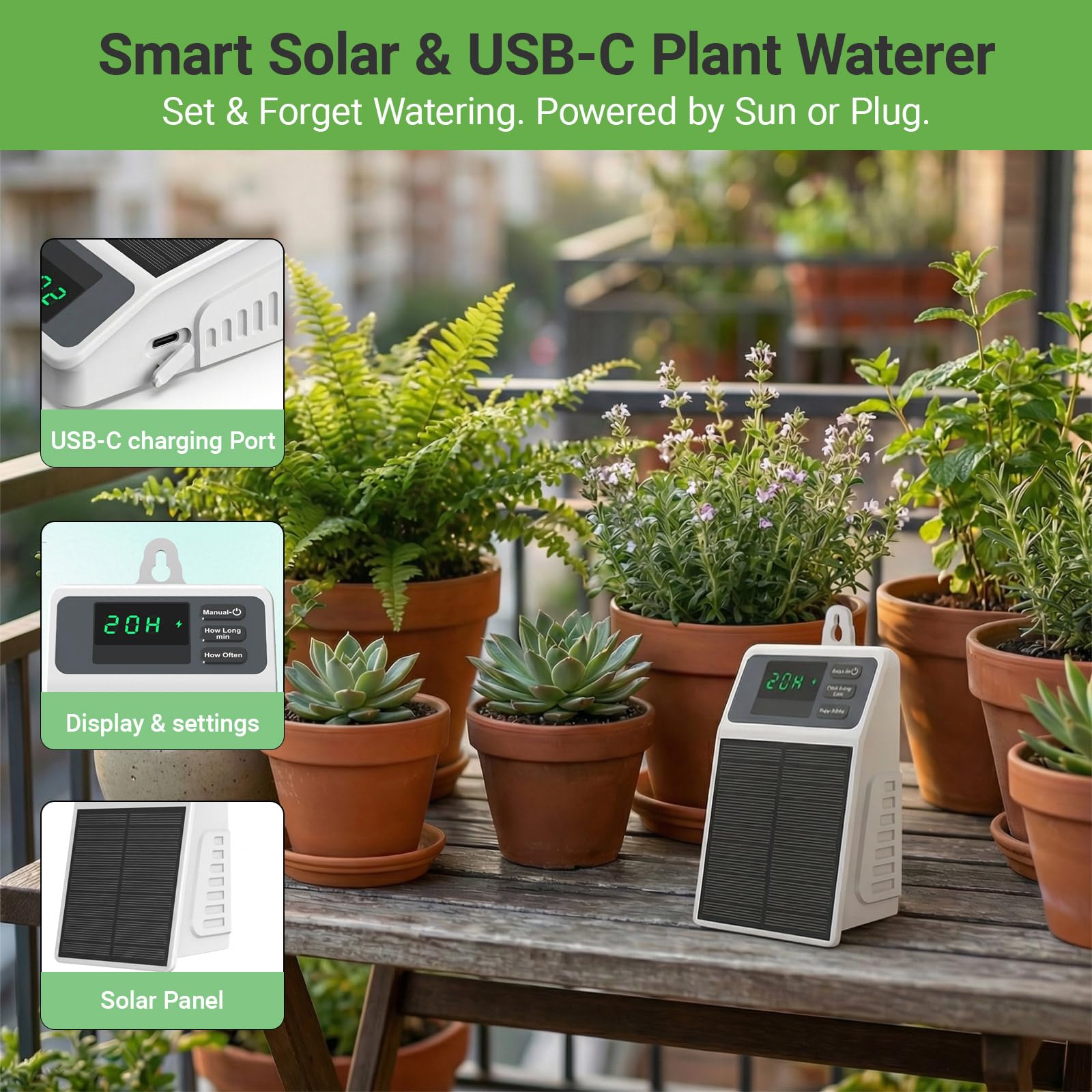 Upgraded Solar Drip Irrigation - Smart Garden Tower review and price