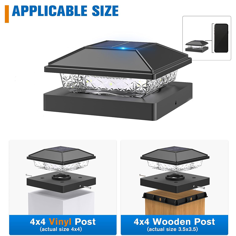 6/12X Outdoor Solar Post Cap L - Smart Garden Gate review and price