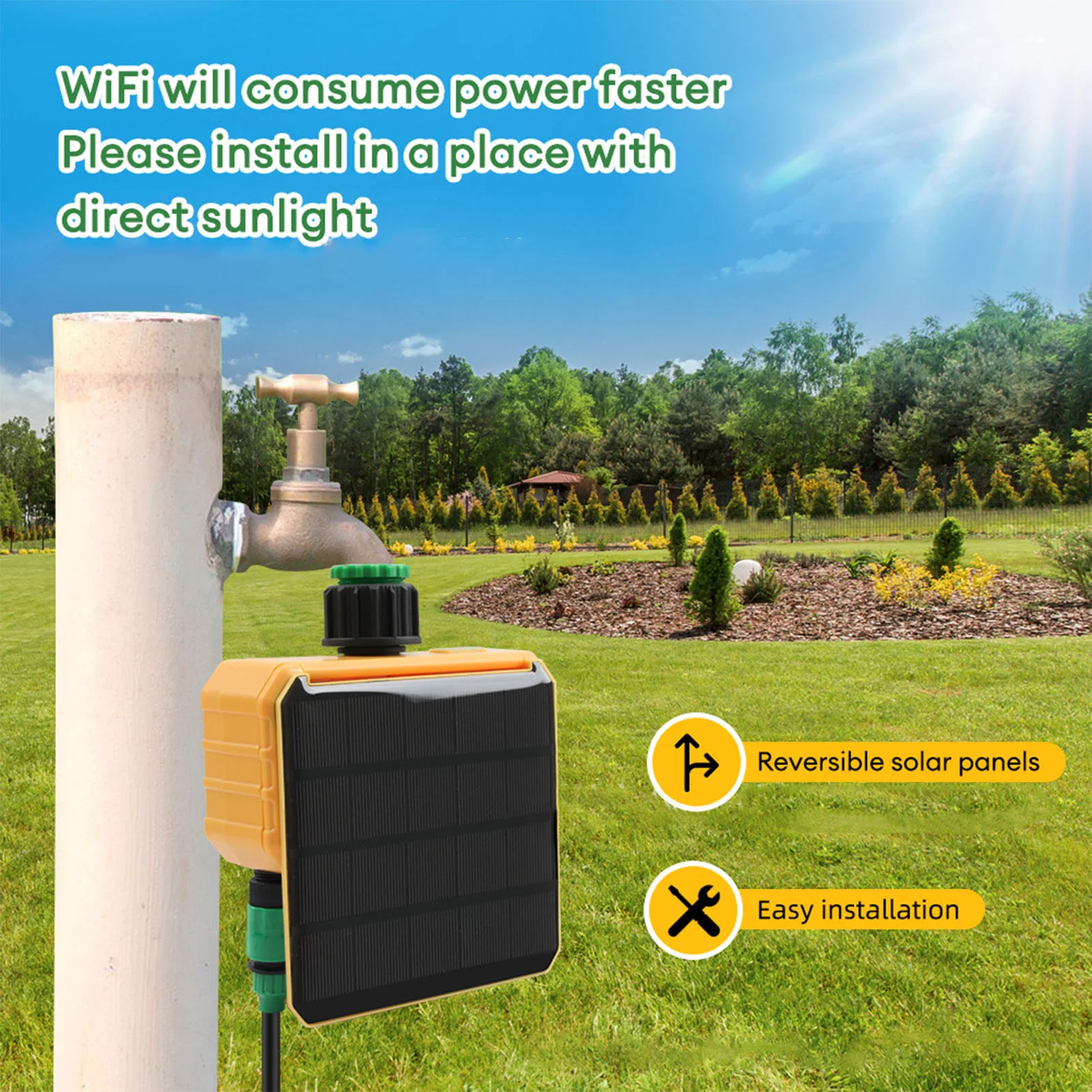Solar WiFi Smart Irrigation Ti - Smart Garden Watering review and price