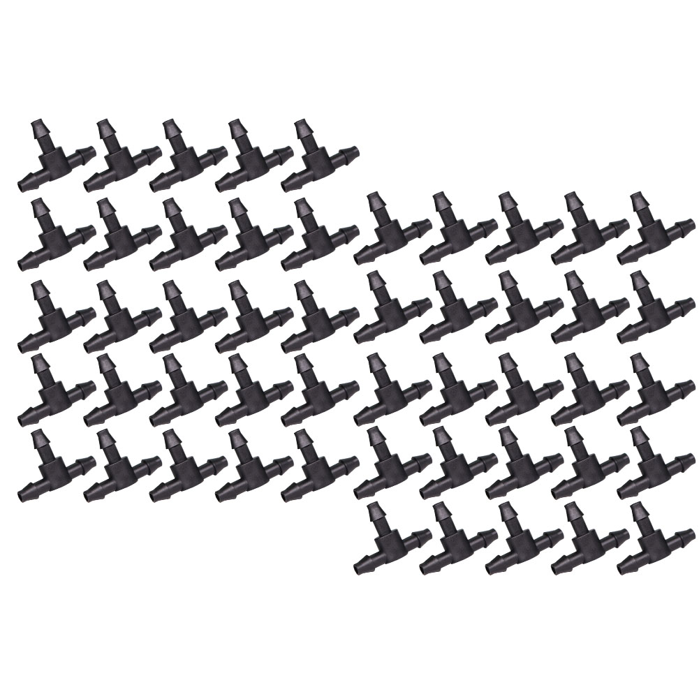 50 Pcs Black 1/4 Inch Barbed T - Smart Garden Tower review and price