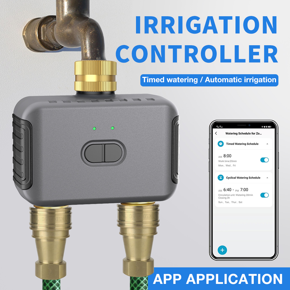 Tuya 2 Zone Watering Timer Gar - Smart Garden Watering review and price
