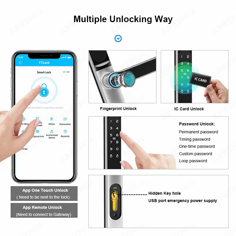 TTLock App Smart Aluminum Door - Smart Garden Door Lock review and price